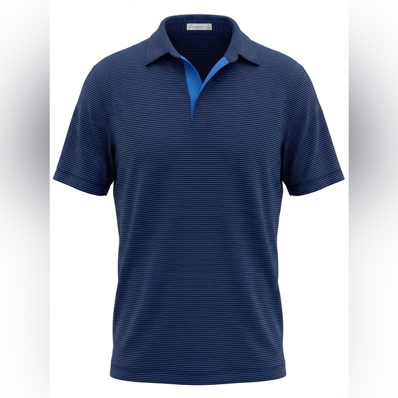 Peter Millar Other - Peter Millar Men's Blue Striped Polo Shirt size M